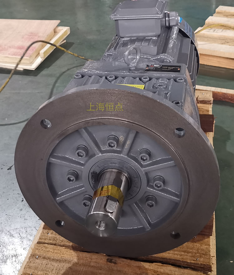 RF87減速機，立式安裝，輸入配電機，實物照片如下